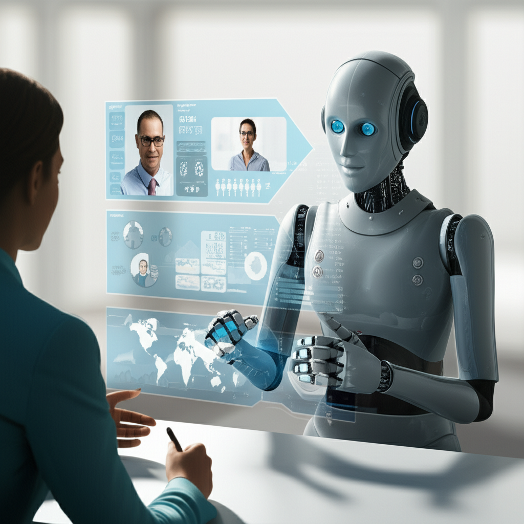 AI Interviewing Platform Illustration